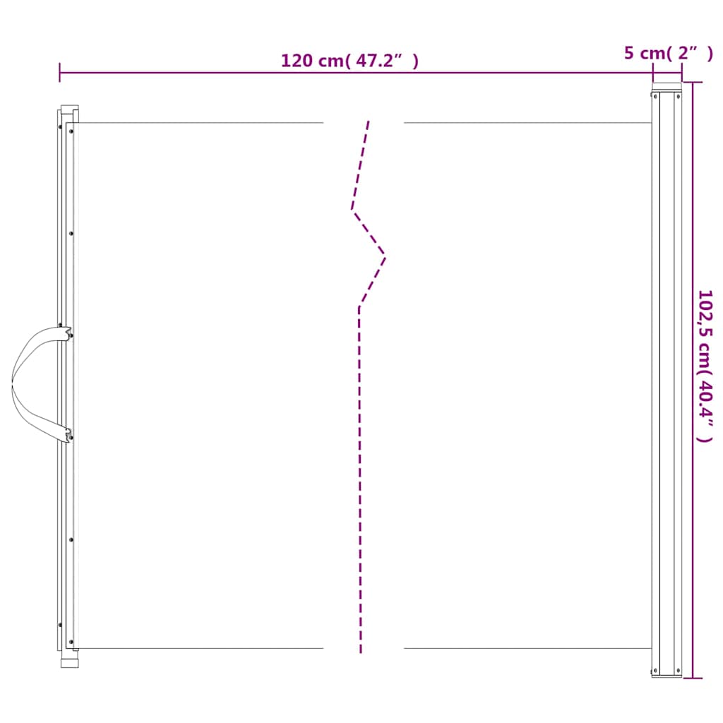 udtrækkelig låge til kæledyr 102,5x125 cm hvid