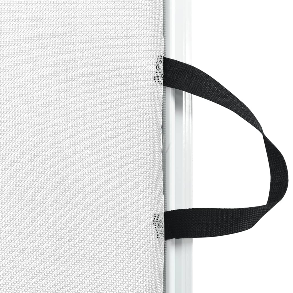 udtrækkelig låge til kæledyr 117,5x125 cm hvid