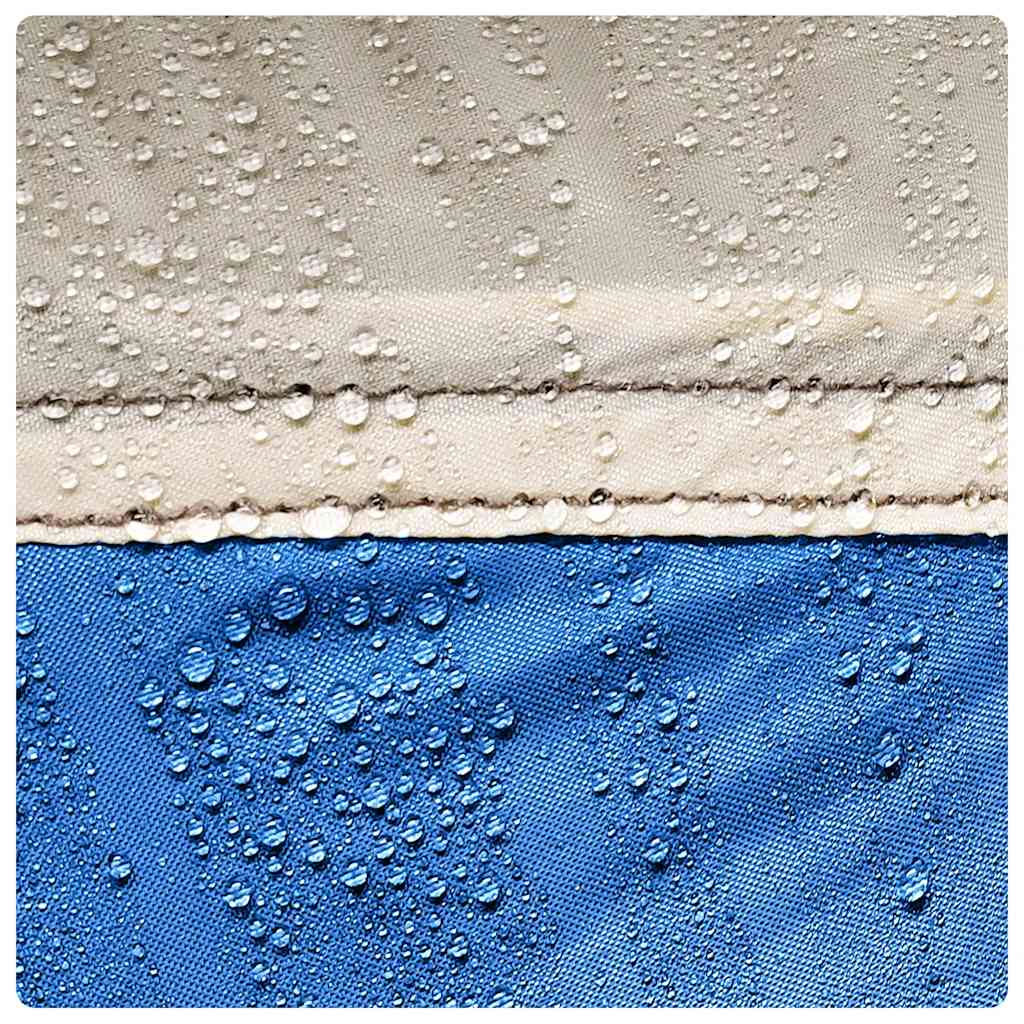 Strandtelt vandtæt quick-release azurblå