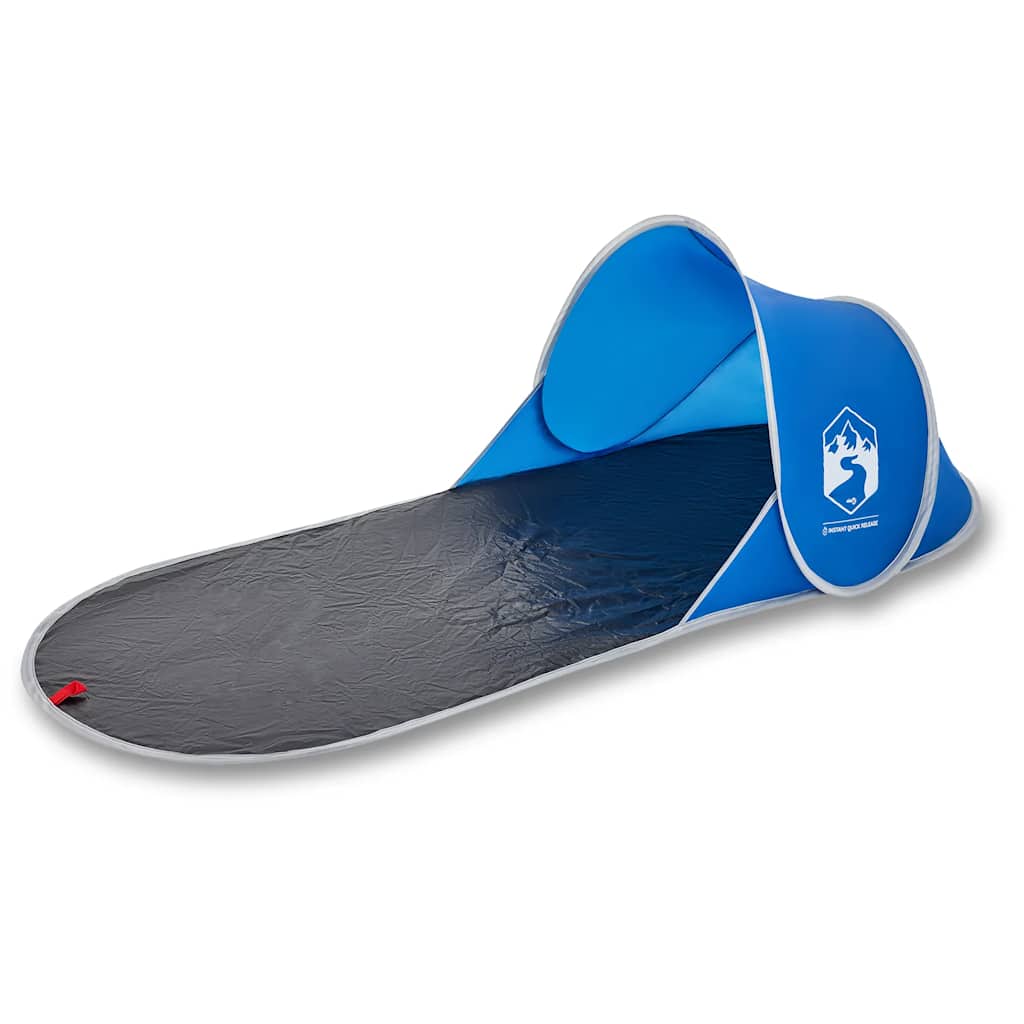 strandtelt vandtæt pop-up azurblå