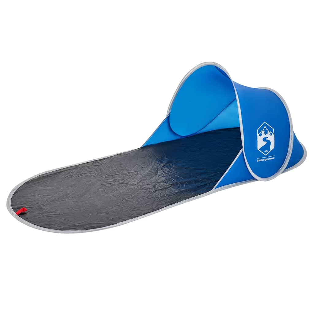 strandtelt vandtæt pop-up azurblå