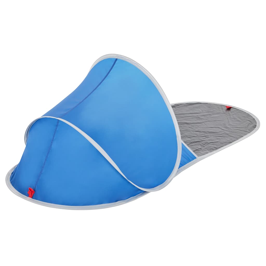 strandtelt vandtæt pop-up azurblå