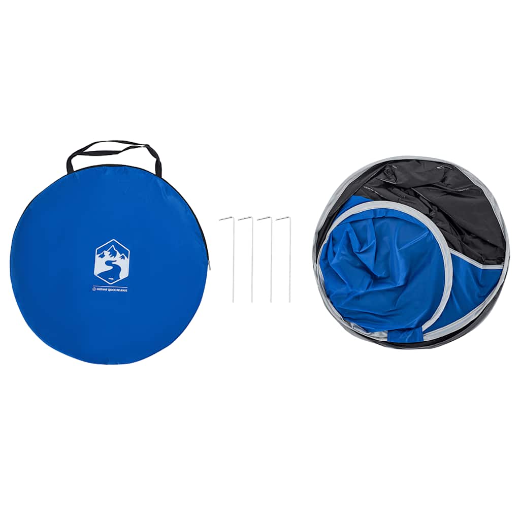 strandtelt vandtæt pop-up azurblå