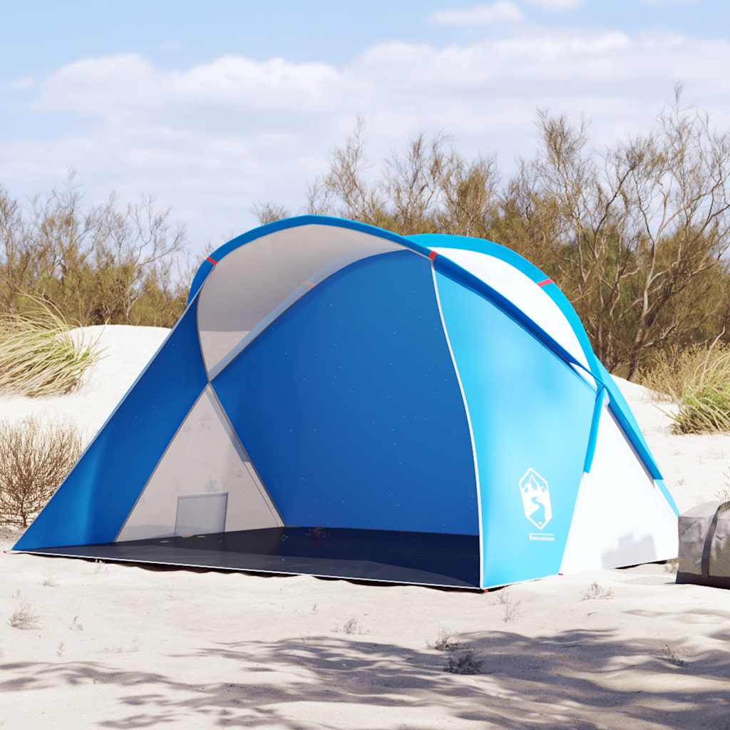 2-personers strandtelt vandtæt pop-up azurblå