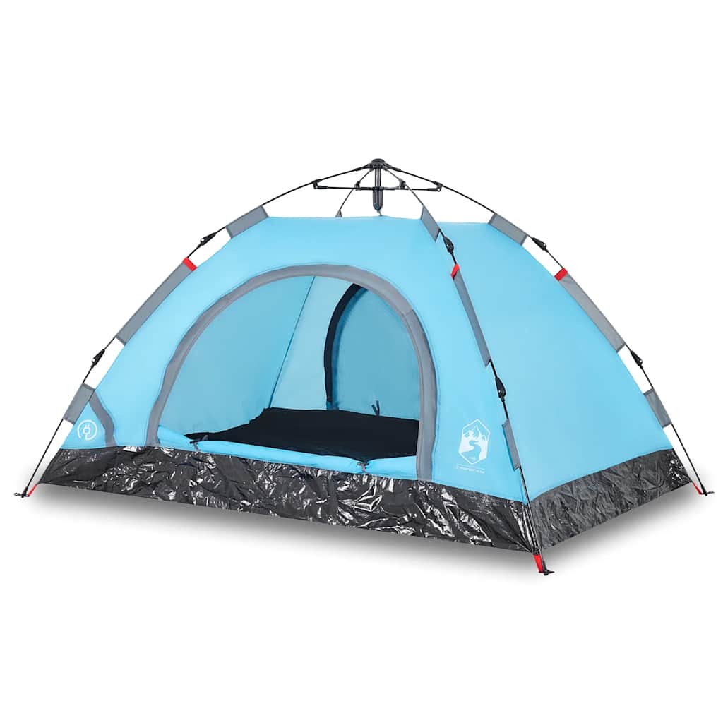 2-personers campingtelt vandtæt quick-release blå