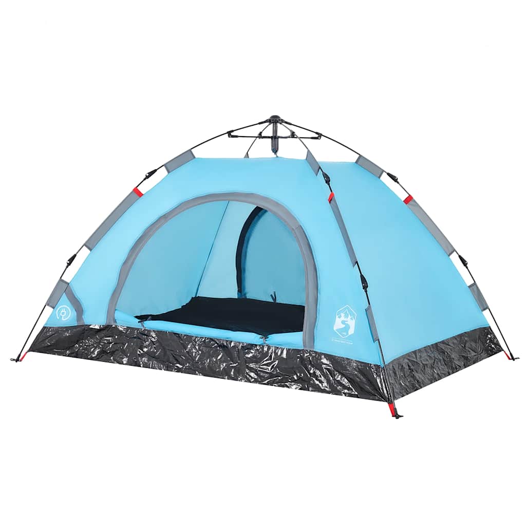 2-personers campingtelt vandtæt quick-release blå