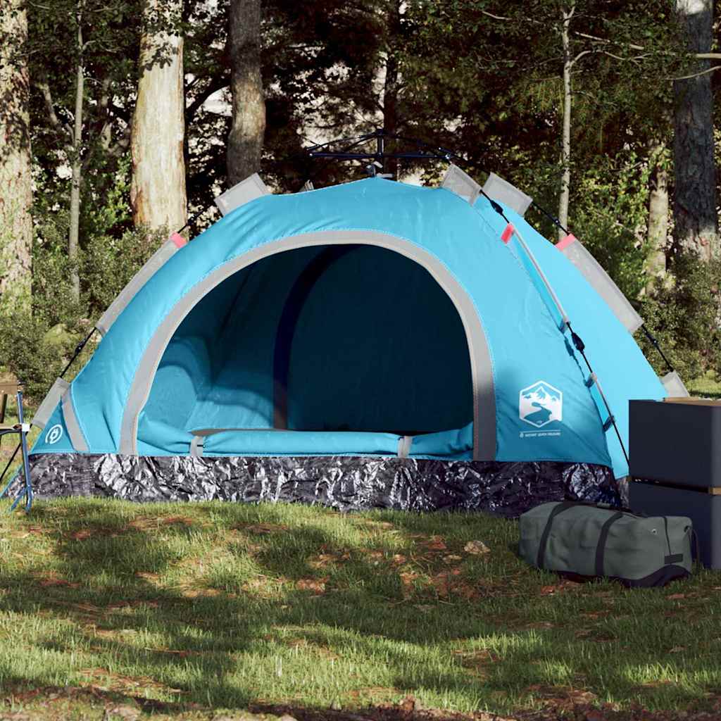 2-personers campingtelt vandtæt quick-release blå