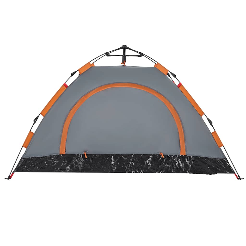 2-personers campingtelt vandtæt quick-release grå og orange