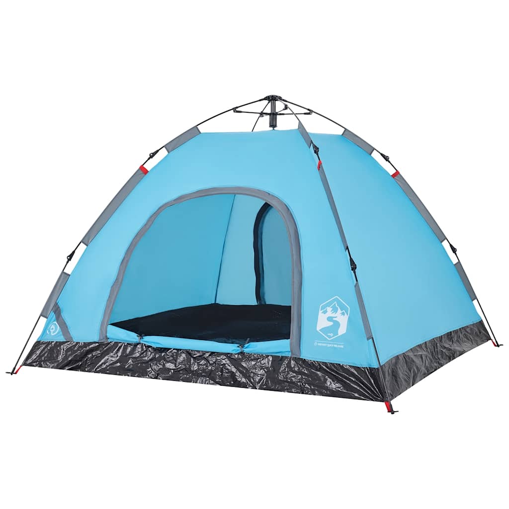 3-personers campingtelt quick-release blå