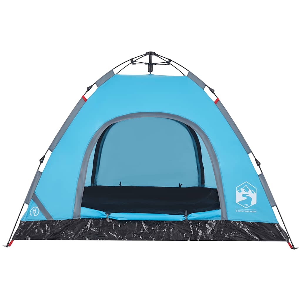 3-personers campingtelt quick-release blå