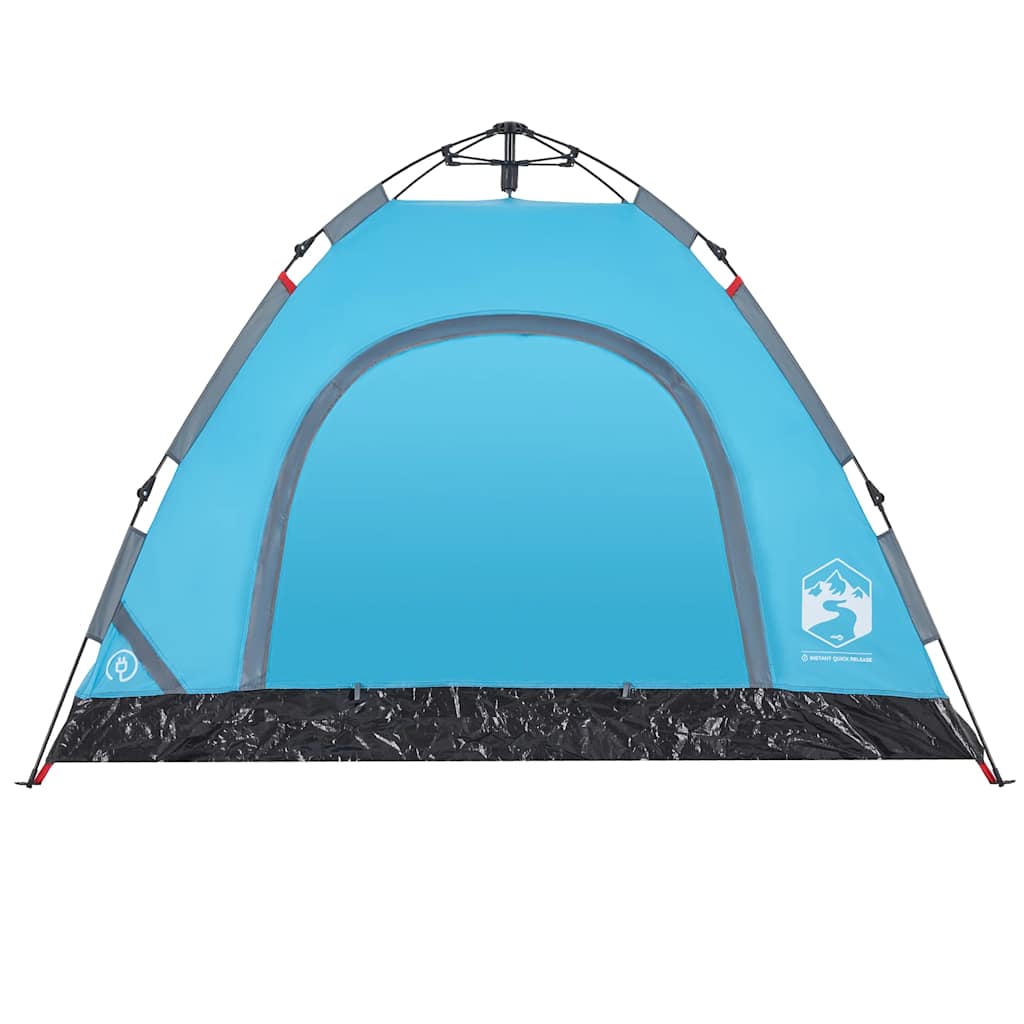 3-personers campingtelt quick-release blå