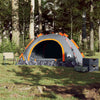 3-personers campingtelt quick-release grå og orange