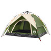 3-personers campingtelt kuppel quick-release grøn