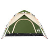 3-personers campingtelt kuppel quick-release grøn