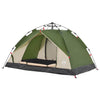 2-personers campingtelt kuppel quick-release grøn