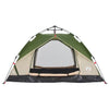 2-personers campingtelt kuppel quick-release grøn