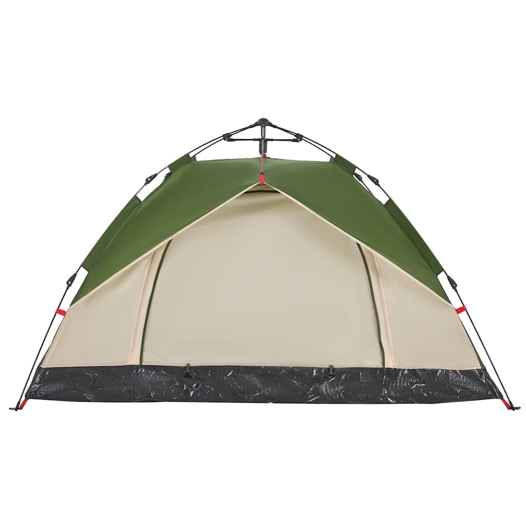 2-personers campingtelt kuppel quick-release grøn