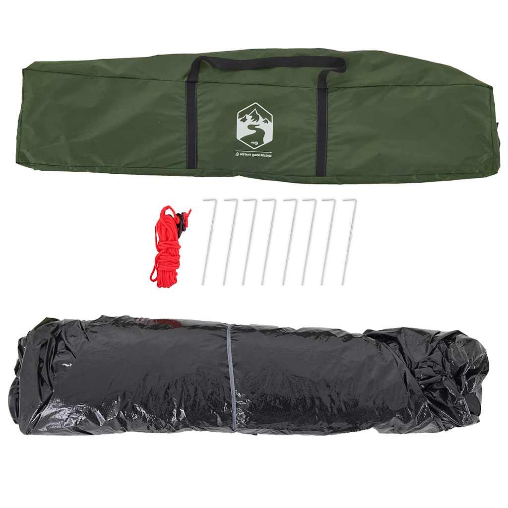 2-personers campingtelt kuppel quick-release grøn