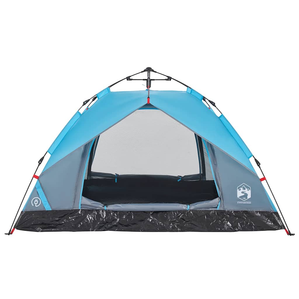 2-personers campingtelt kuppel quick-release blå