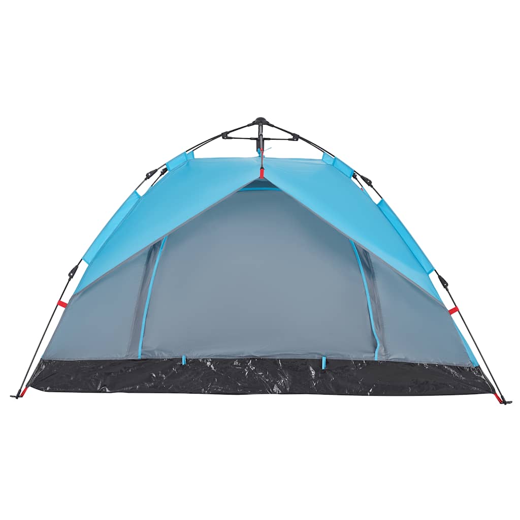 2-personers campingtelt kuppel quick-release blå