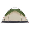 3-personers campingtelt kuppel quick-release grøn