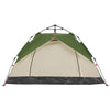3-personers campingtelt kuppel quick-release grøn