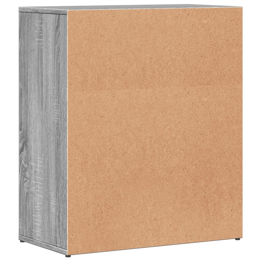 skænk 60x31x70 cm konstrueret træ grå sonoma-eg