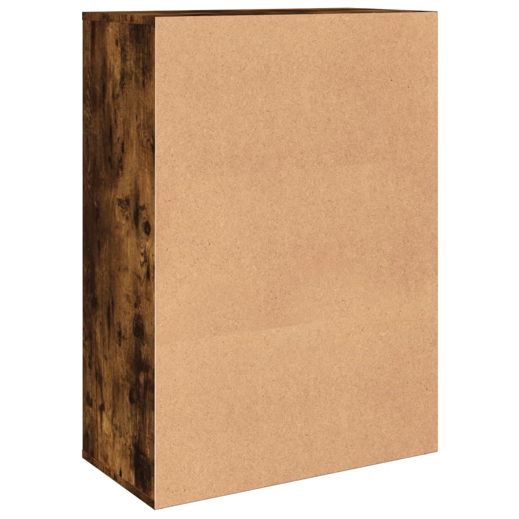 skænk 60x31x84 cm konstrueret træ røget egetræsfarve