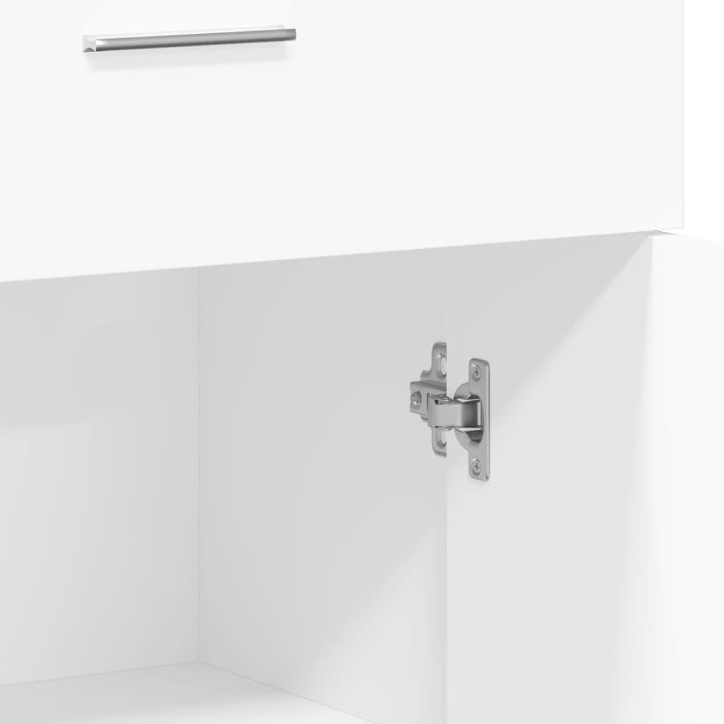 skænk 60x30x84 cm konstrueret træ hvid