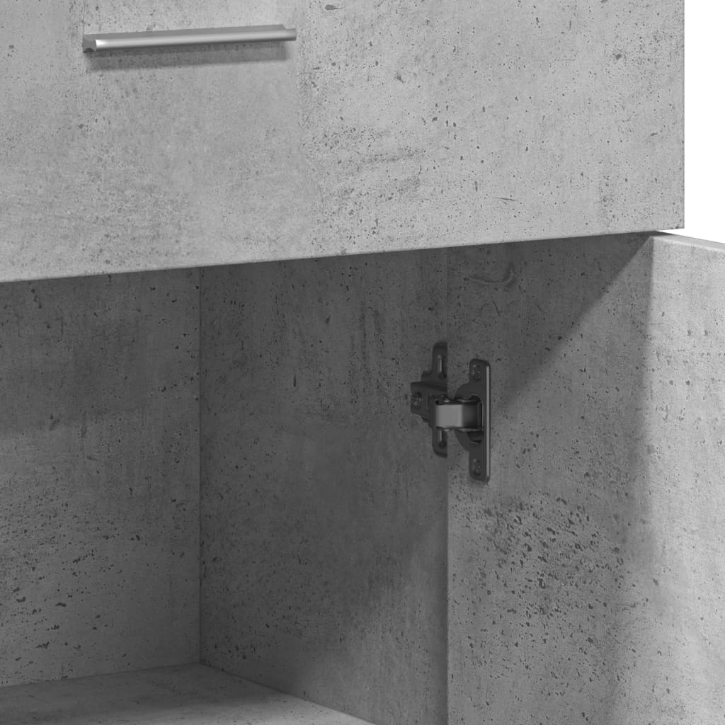 skænk 60x30x84 cm konstrueret træ betongrå