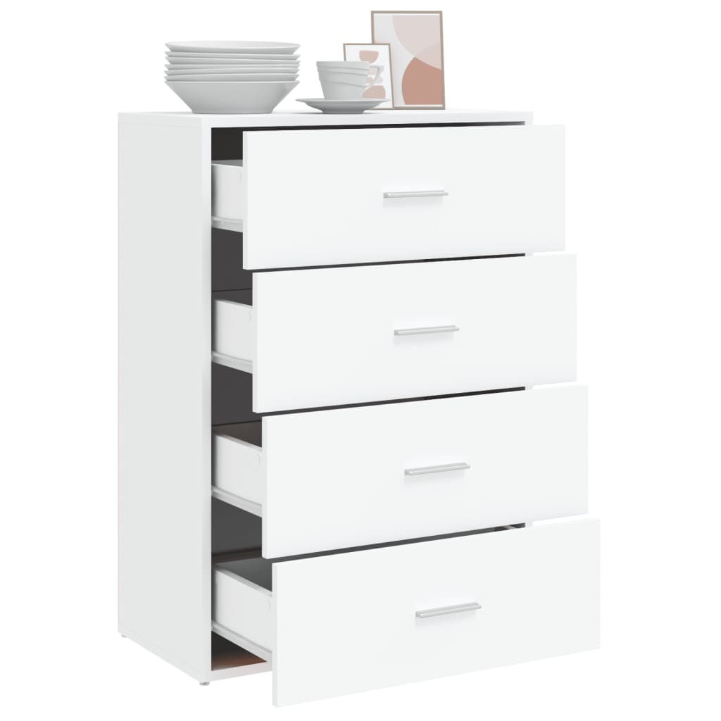 skab 60x31x84 cm konstrueret træ hvid