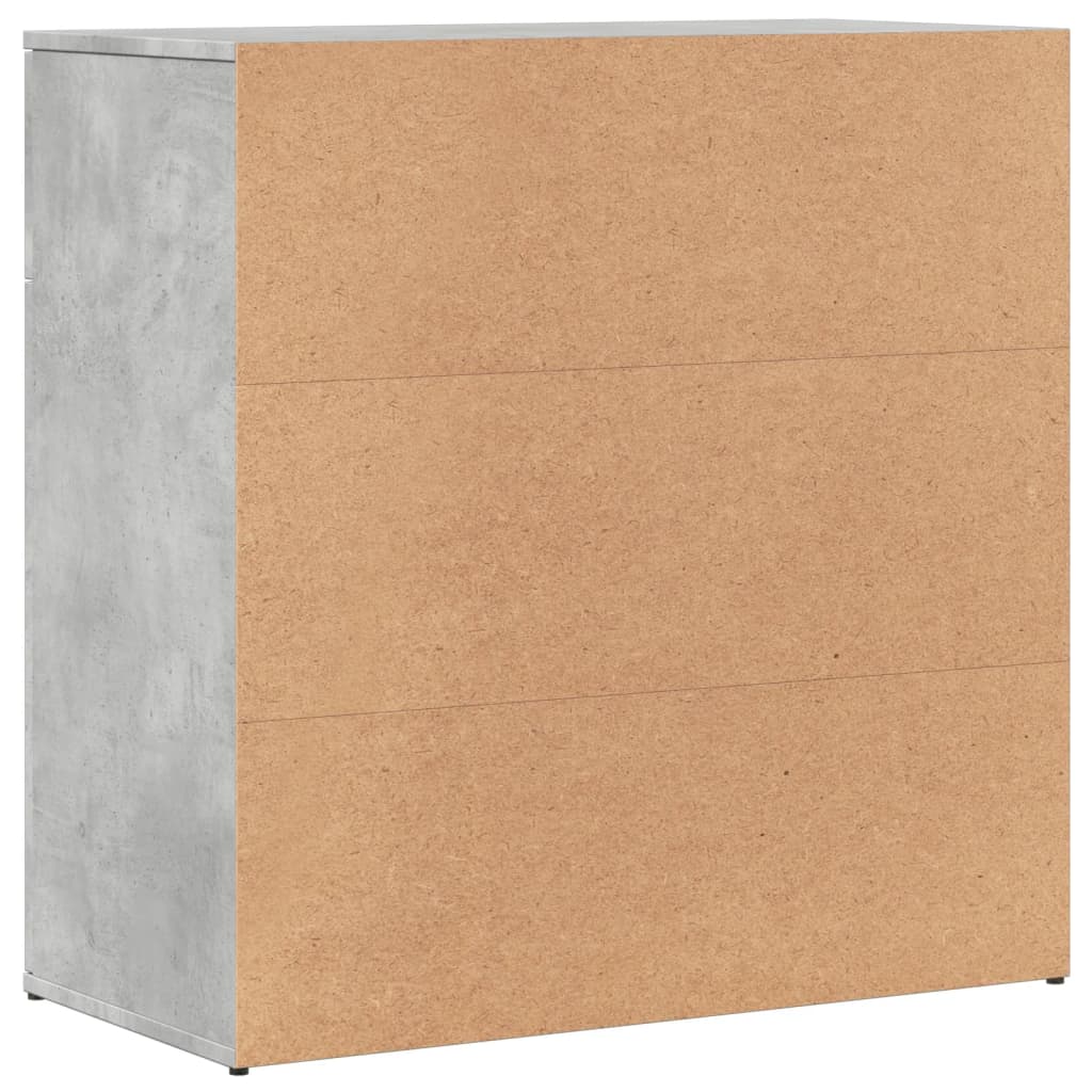 skænk 79x38x80 cm konstrueret træ betongrå