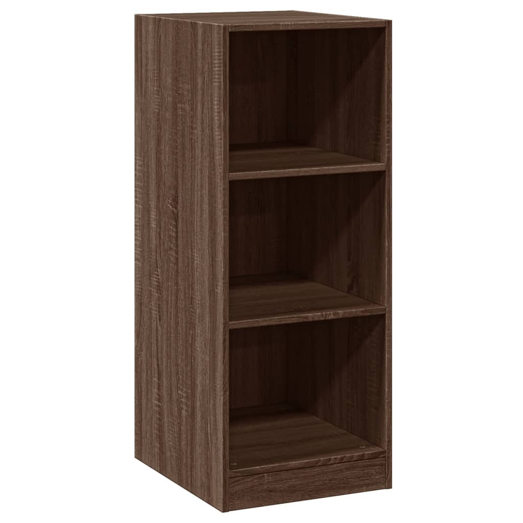 tøjskab 48x41x102 cm konstrueret træ brun egetræsfarve