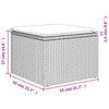 havesofasæt 12 dele med hynder polyrattan beige
