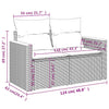 havesofasæt 12 dele med hynder polyrattan beige