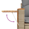 sofasæt til haven 7 dele med hynder polyrattan beige