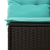 sofasæt til haven 8 dele med hynder polyrattan sort