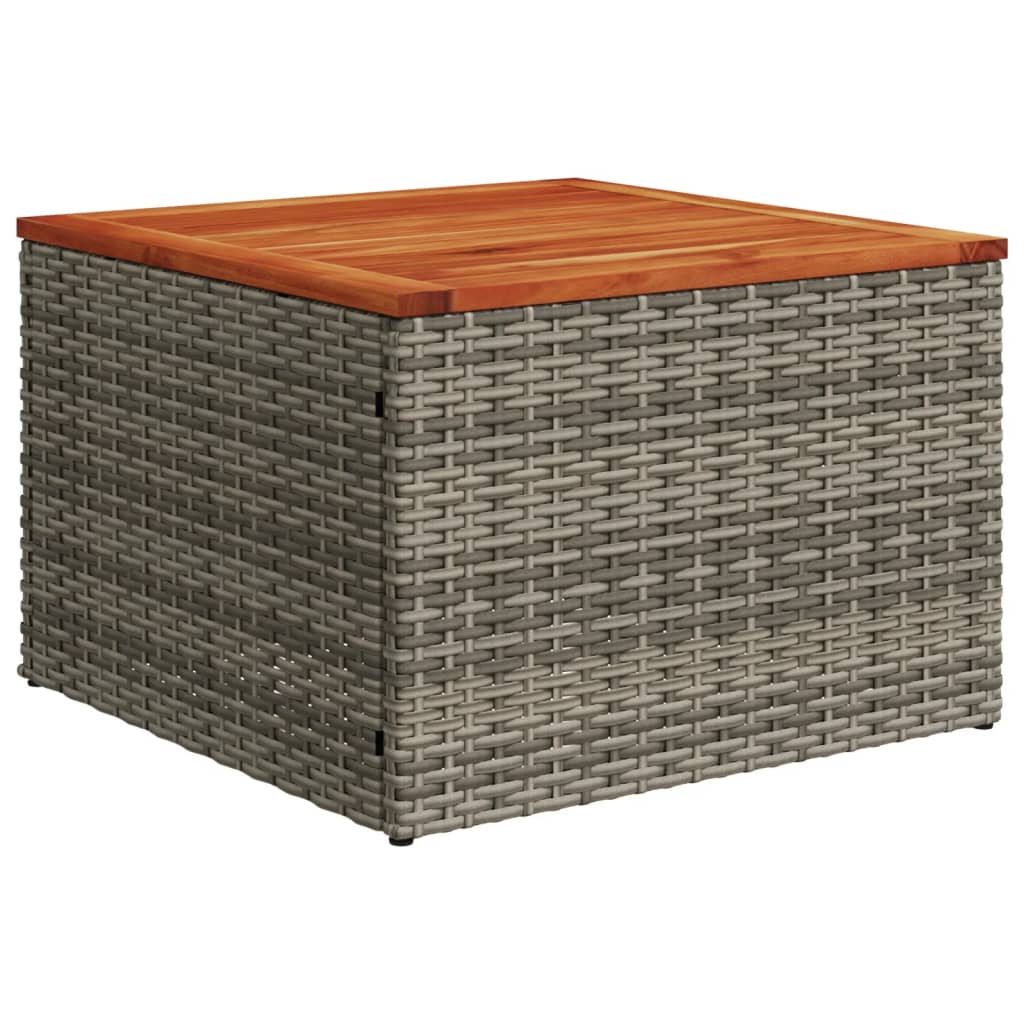 sofasæt til haven 8 dele med hynder polyrattan grå