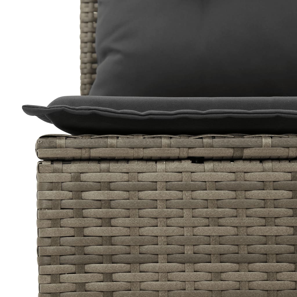 sofasæt til haven 8 dele med hynder polyrattan grå