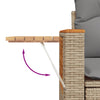sofasæt til haven 9 dele med hynder polyrattan beige