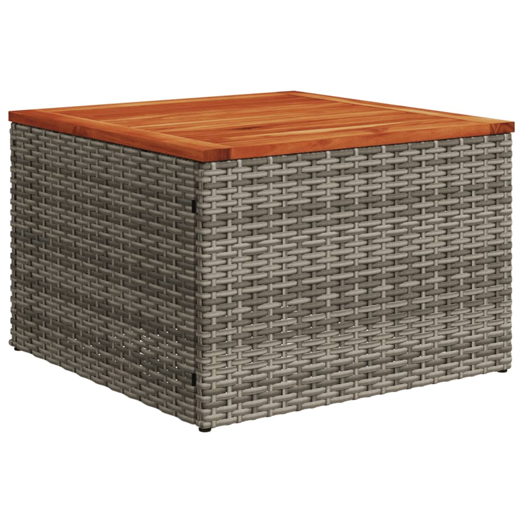 sofasæt til haven 8 dele med hynder polyrattan grå