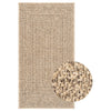 gulvtæppe ZIZUR 100x200 cm jute-look indendørs og udendørs