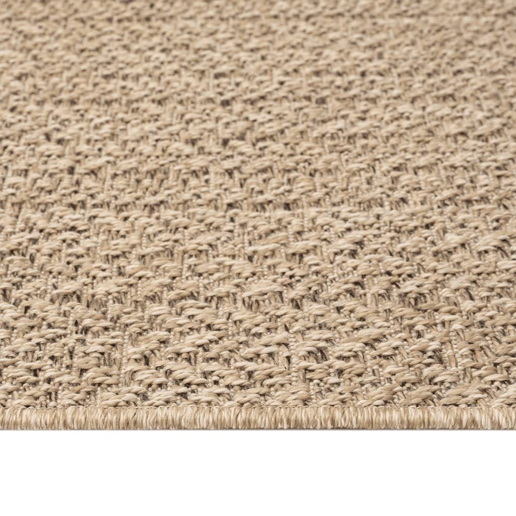 gulvtæppe ZIZUR 100x200 cm jute-look indendørs og udendørs