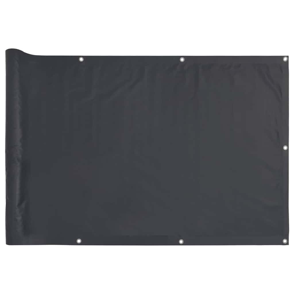 altanafskærmning 500x75 cm PVC antracitgrå