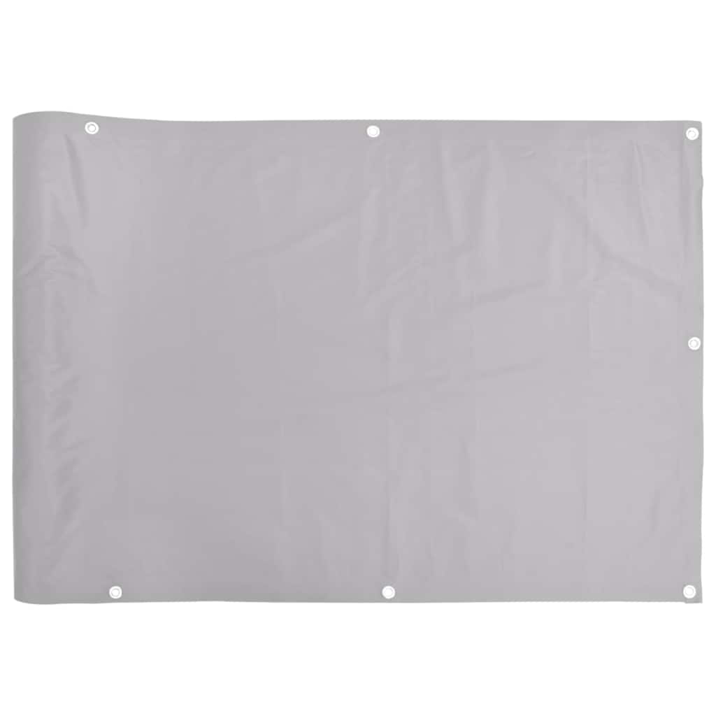 altanafskærmning 1000x75 cm PVC grå