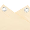 altanafskærmning 400x75 cm PVC cremefarvet