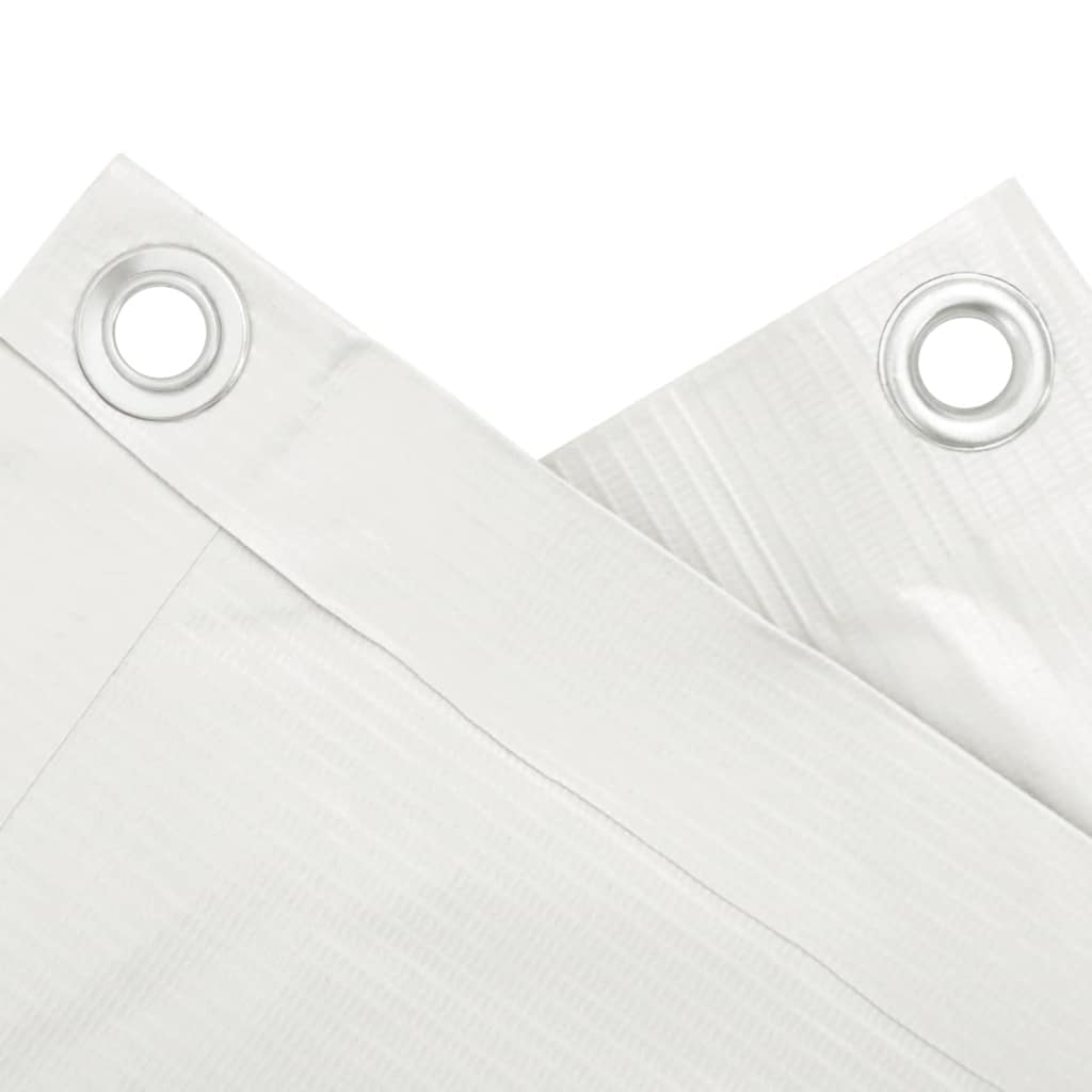 altanafskærmning 400x75 cm PVC hvid