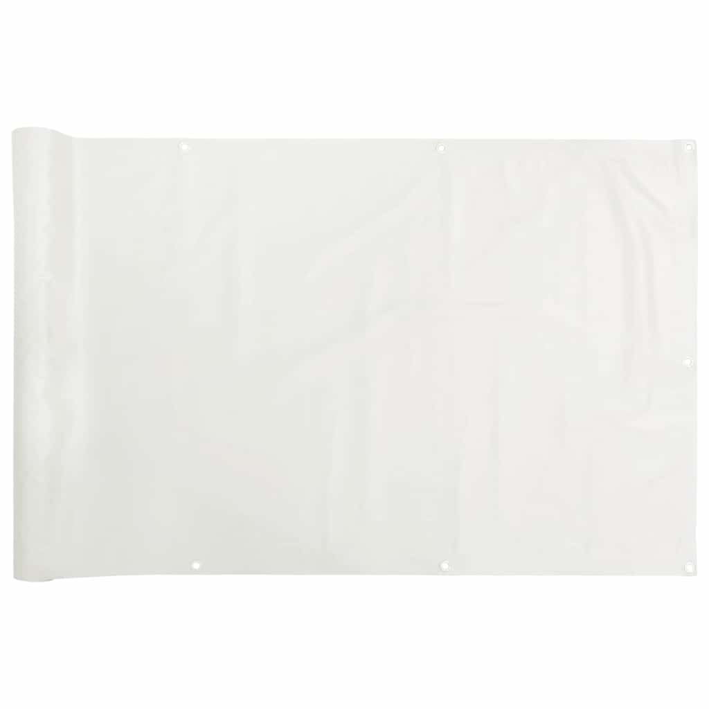 altanafskærmning 500x75 cm PVC hvid