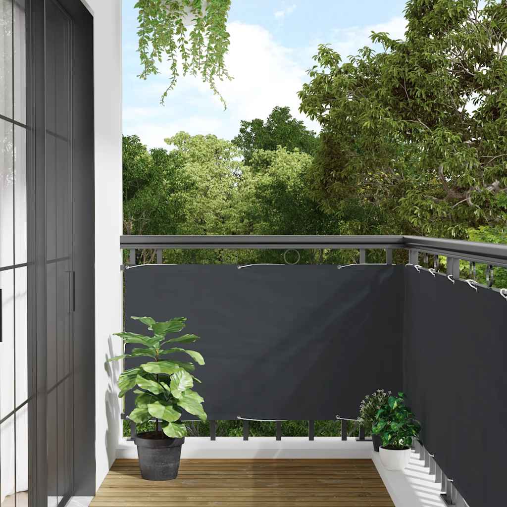 altanafskærmning 500x90 cm PVC antracitgrå