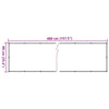 altanafskærmning 400x90 cm PVC grå